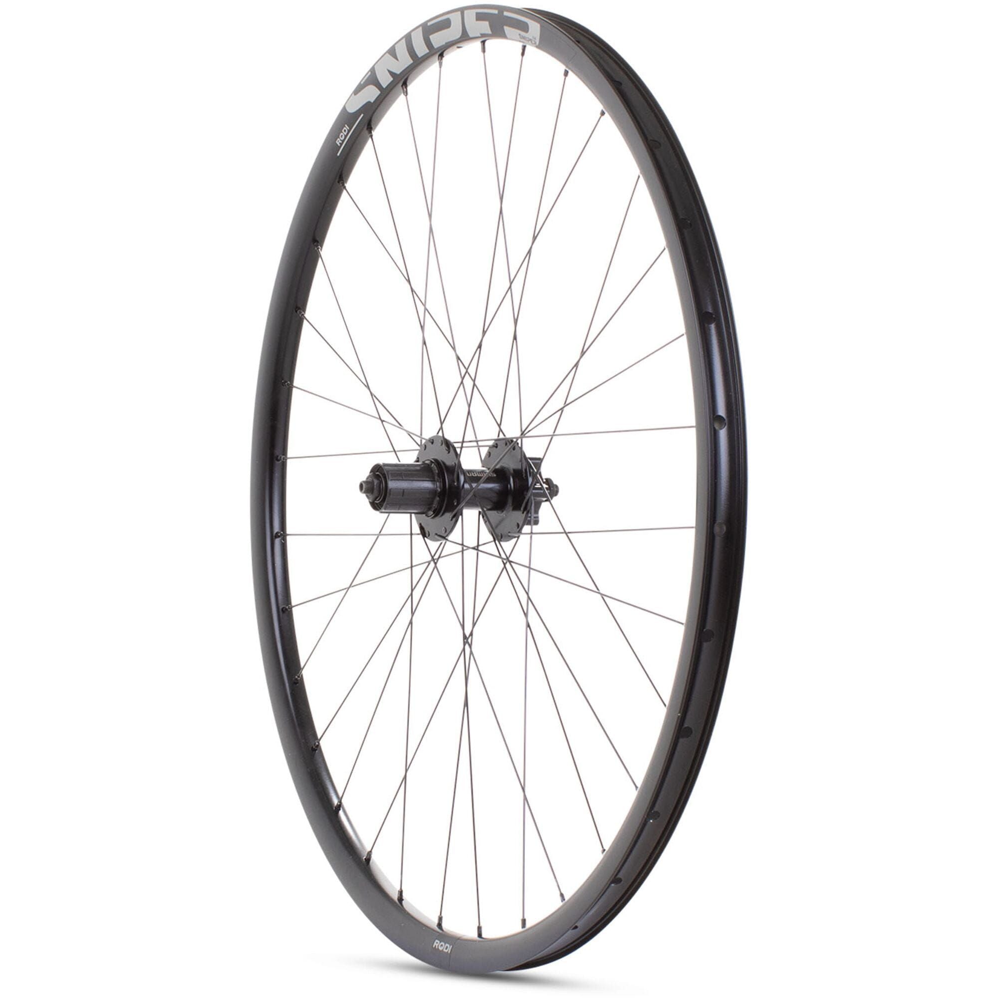 M Part Wheels gravel rear wheel with Shimano QC400 hub, 700c Rodi Sniper rim, tubeless-ready, quick-release, 135mm axle.