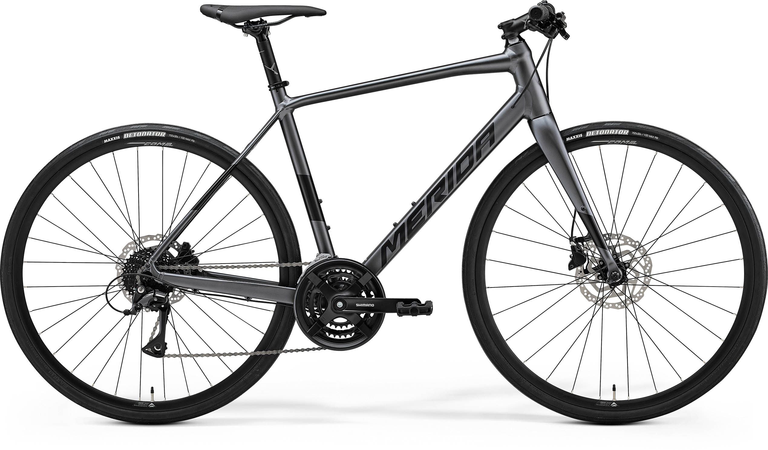 Merida Speeder 100 - Anthracite/Black - MY24 Hybrid Bike | Swinnerton Cycles