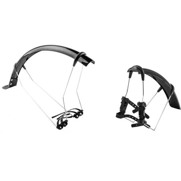 M Part QDR quick detach bike mudguards for road bikes, front and rear pair, fits tires up to 28c, durable cycling accessories