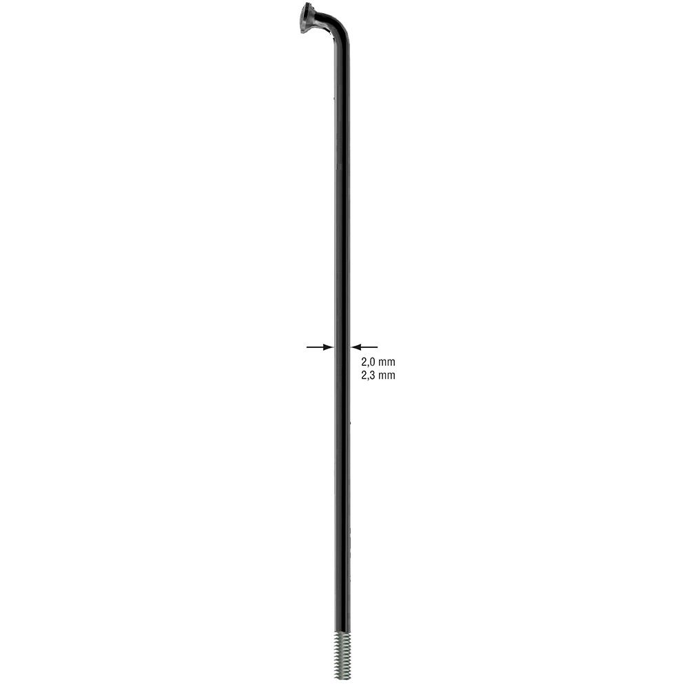 Sapim Leader Black Bicycle Spokes 290mm – Durable Wheel Building Spokes