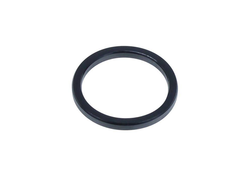 Black Trek Top Fuel Rocker Link Pivot Spacer for suspension frame component, showing the small, durable bike part.