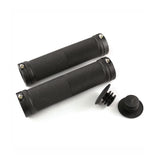 Clarks Vice Lock-On Handlebar Grip Black with Black Anodised End:
